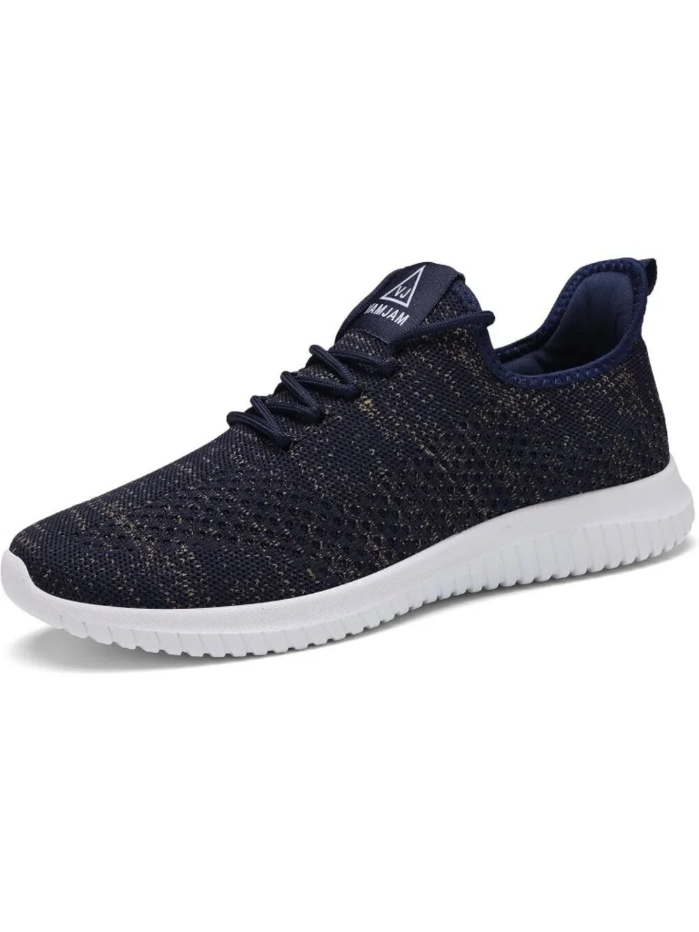 Men's Blue Black Running Shoes Lightweight Breathable Walking Shoes Non Slip